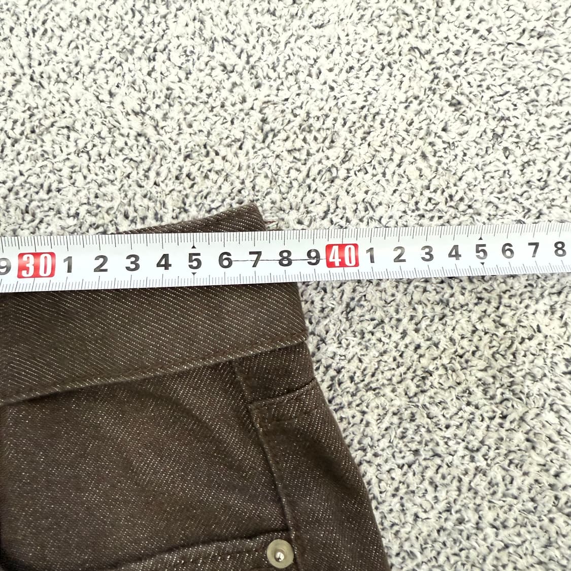 [L] NonBlack 브라운 데님팬츠 0109T1 상품이미지5