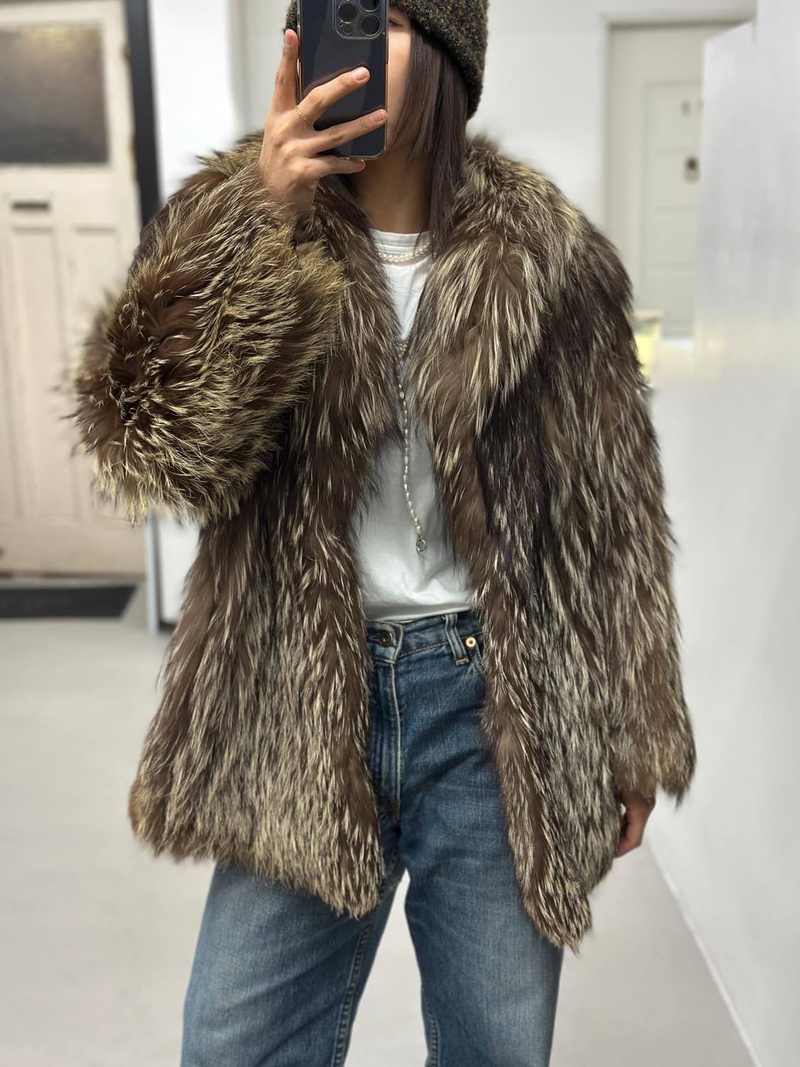 Saga 폭스 퍼 자켓 상품이미지8