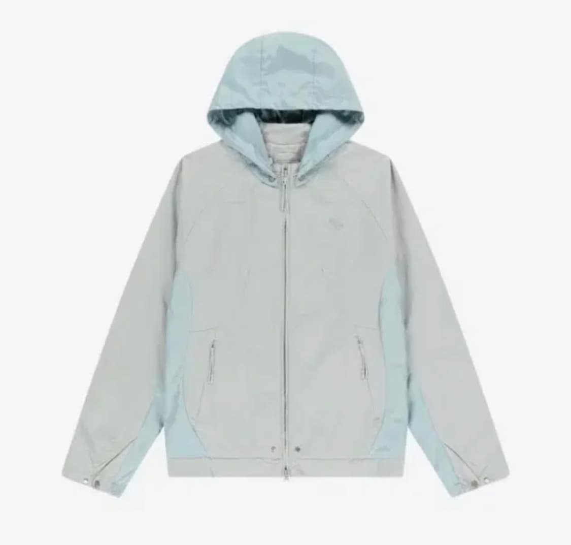 산산기어 콘트레스트 자켓 라이트 그레이 바람막이 1사이즈 상품이미지1