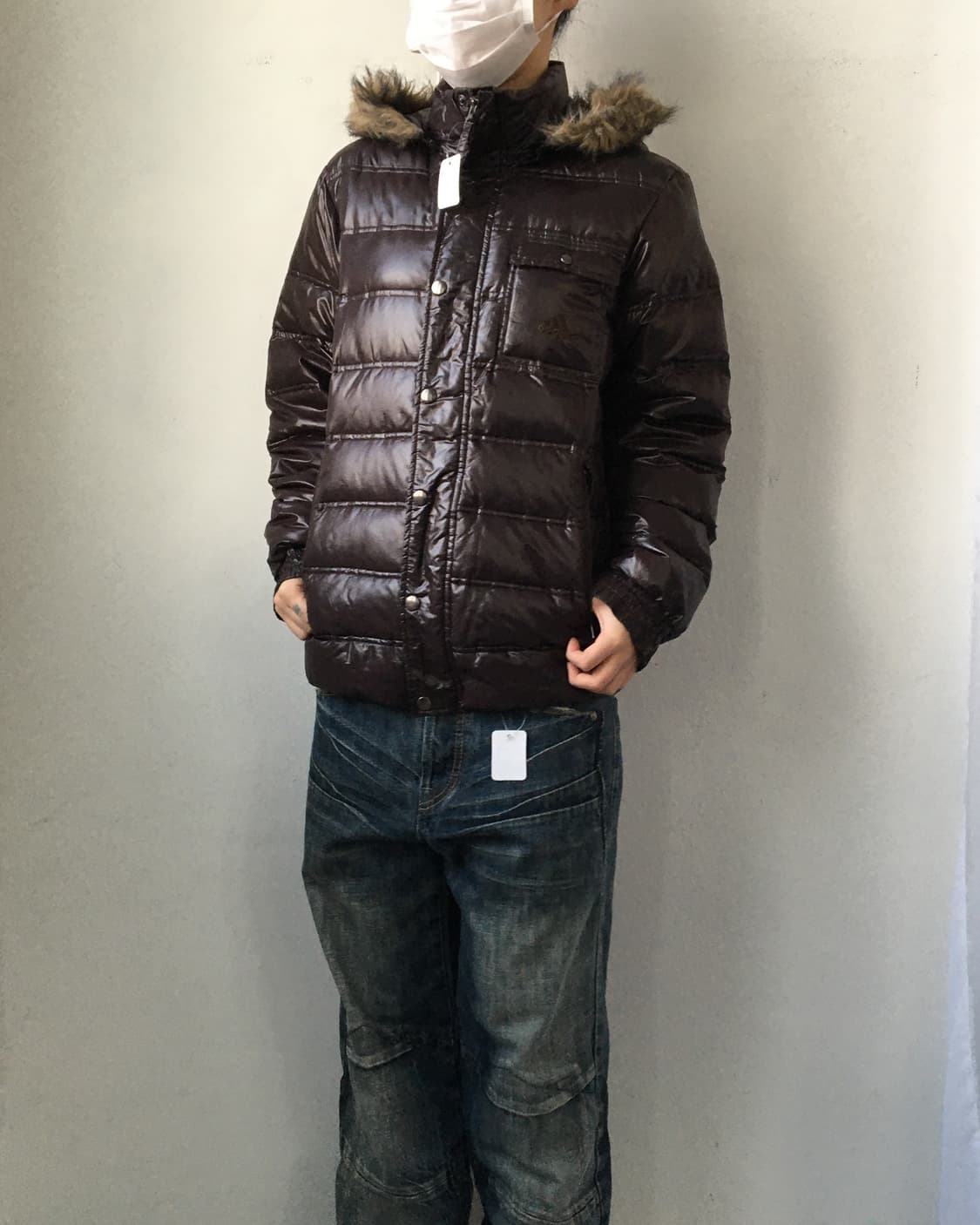 Adidas fake fur hood jumper 상품이미지6