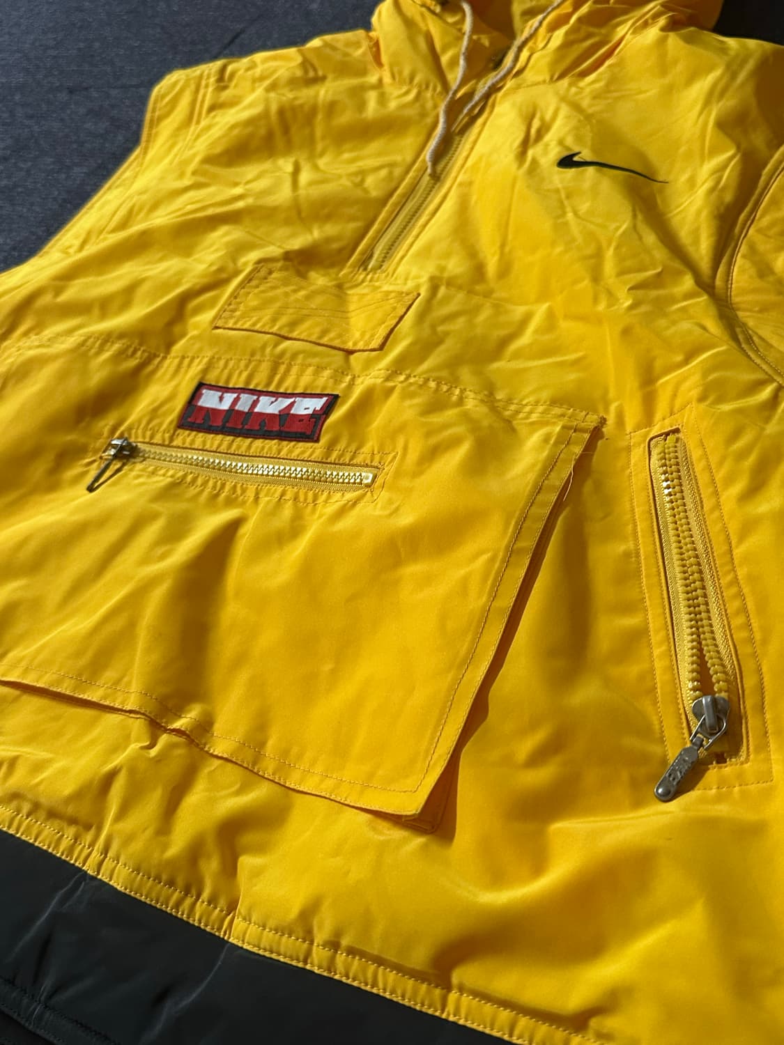 90s Nike  ski 스키 아노락 파커 베스트 XL  실버택 상품이미지2