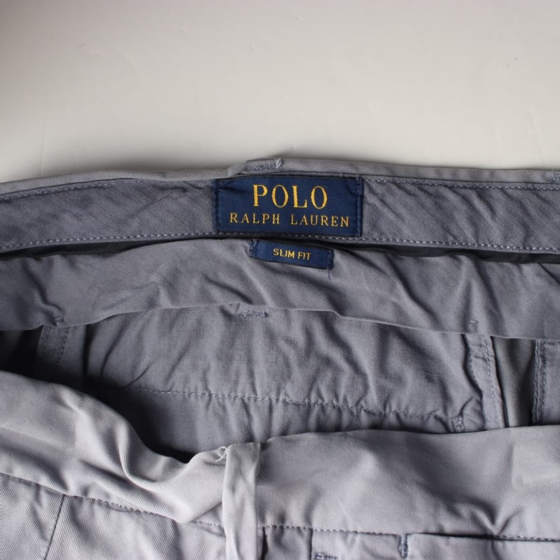 폴로 랄프로렌 그레이 슬림핏 코튼 치노 팬츠 상품이미지6