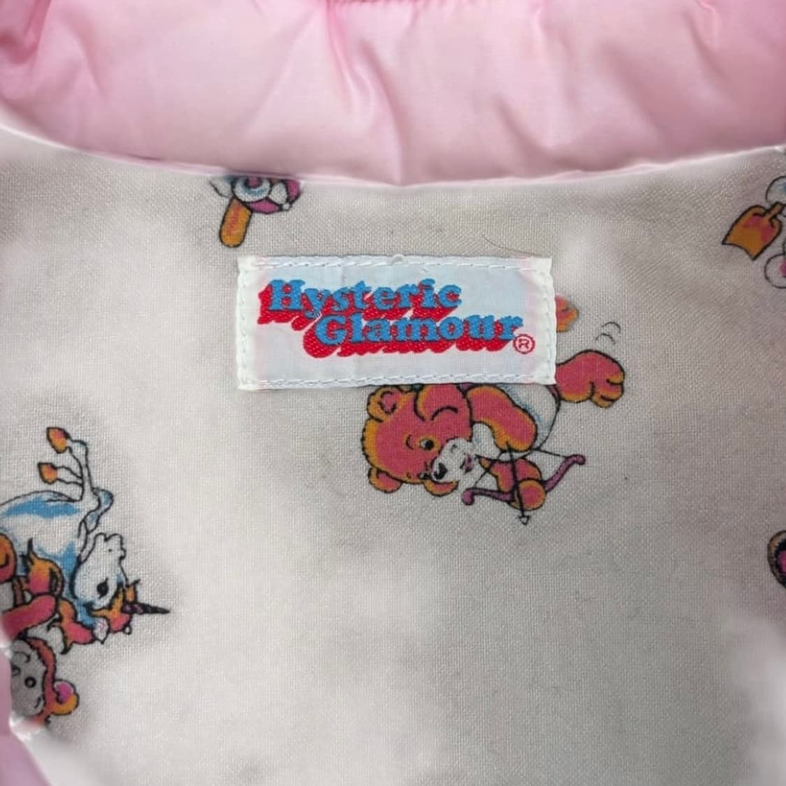 히스테릭글래머 딸기우유 핑크 로고 숏패딩 점퍼 S 상품이미지6