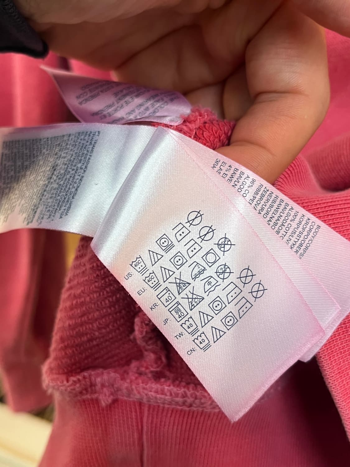 Tommy Hilfiger 핑크 스웨트 셔츠 M 상품이미지8