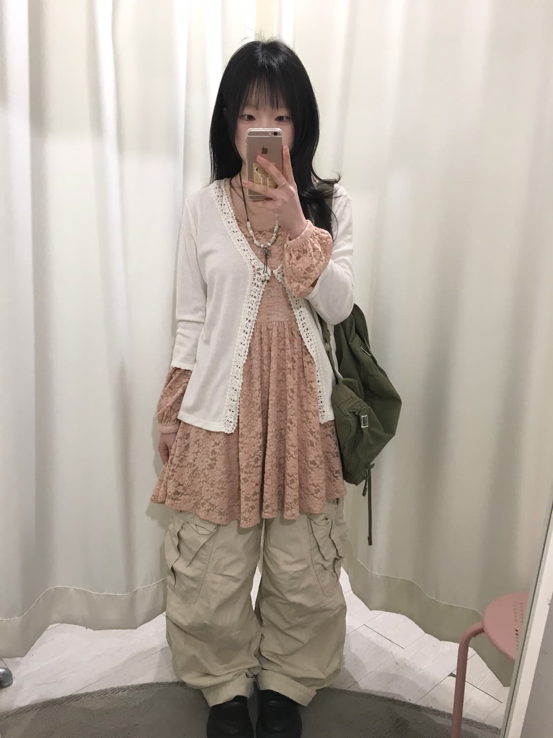 Romantic Lace Babydoll Mini Dress 상품이미지5