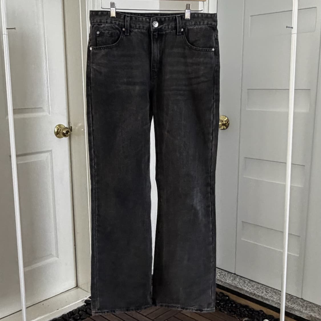 워시드 블랙 데님 셋업(리바이스+게스) 상품이미지7