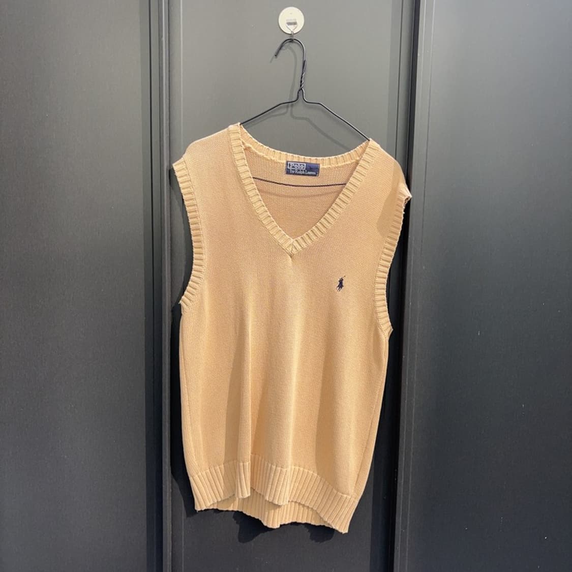 폴로 랄프로렌 빈티지 브이넥 코튼 니트 조끼 90 P00018 상품이미지1