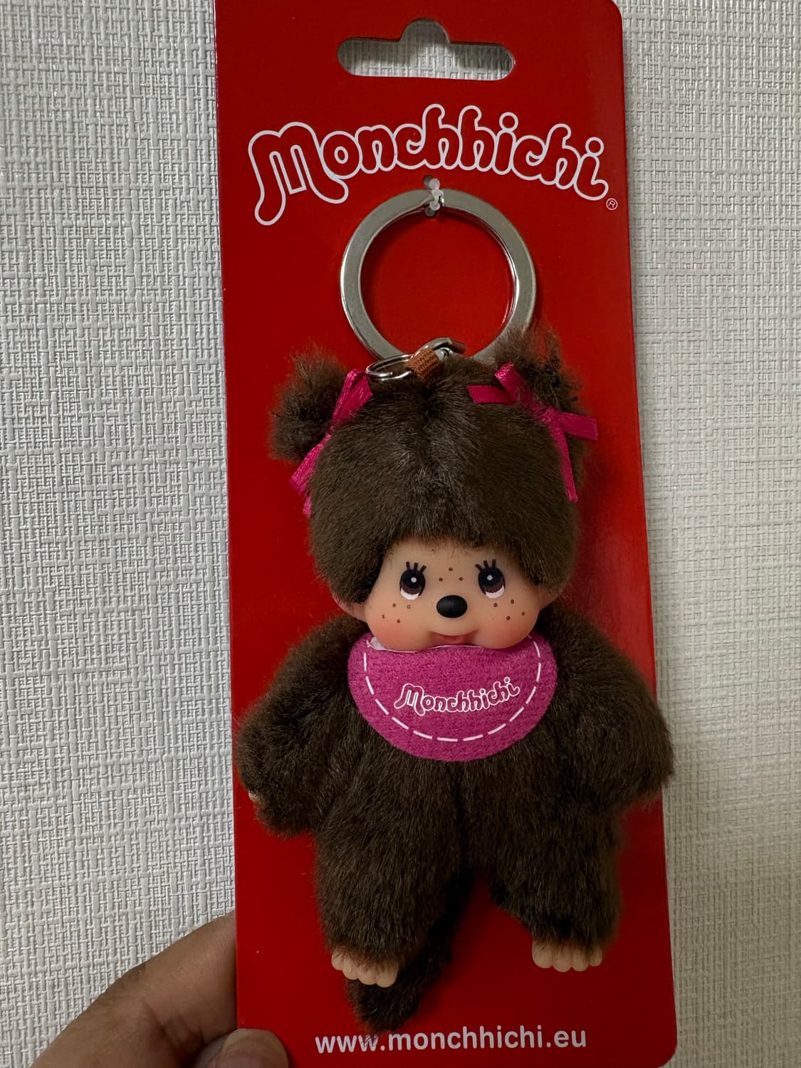 유럽 양갈래핑크 미니키링 몬치치 상품이미지2