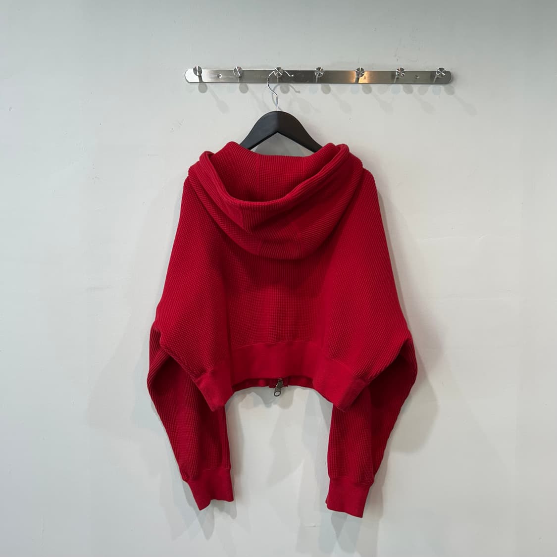 Stussy 레드 크롭 후드집업 상품이미지8