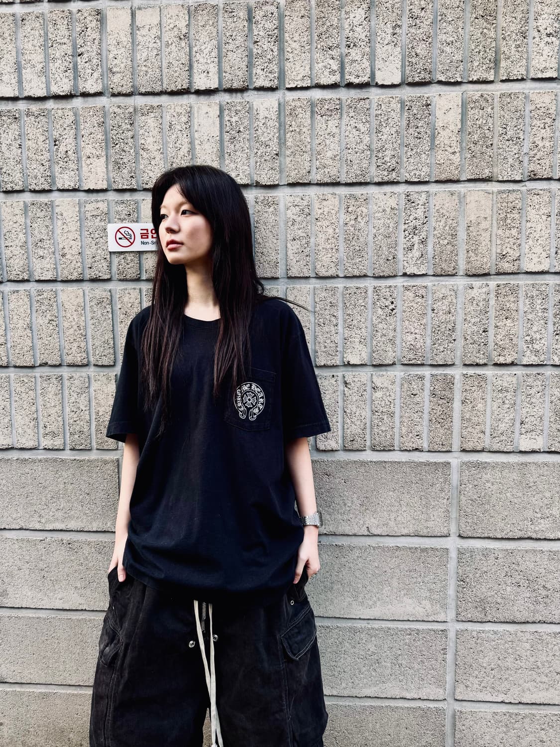 크롬하츠 홀스슈 코리아 로고 티셔츠 상품이미지4