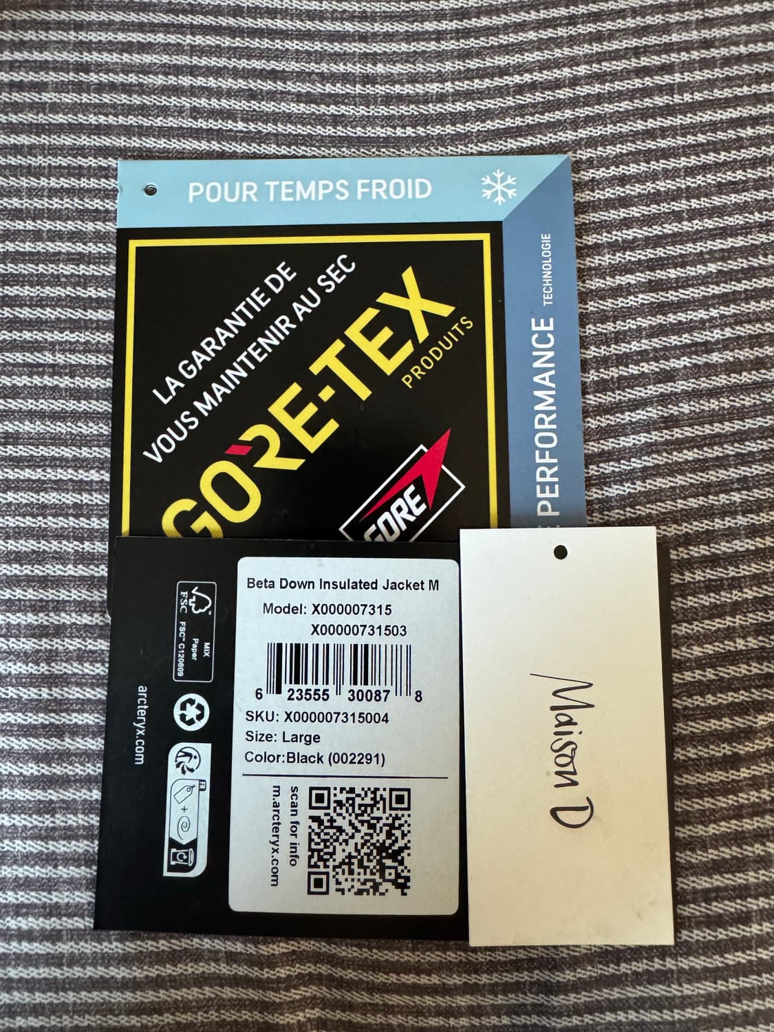 [L] 아크테릭스 베타 인슐레이트 다운 블랙 상품이미지9