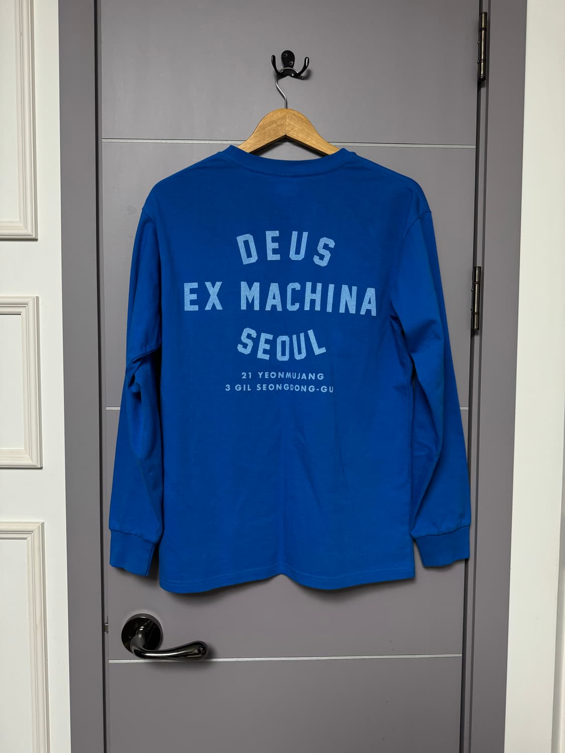 데우스 엑스 마키나 서울 M 롱슬리브 피그먼트 블루  상품이미지1