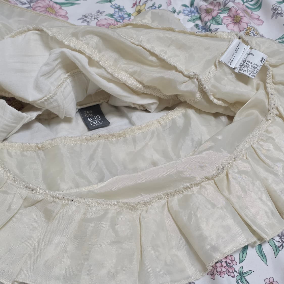 zara kids 빈티지)아이보리 레이스 프릴 히메갸루st 캉캉스커트 상품이미지4