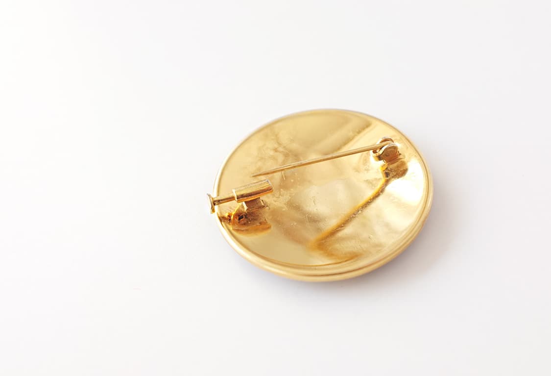 18-24k 골드 상감 전통기법 수제작 Damascene 빈티지브로치 상품이미지7