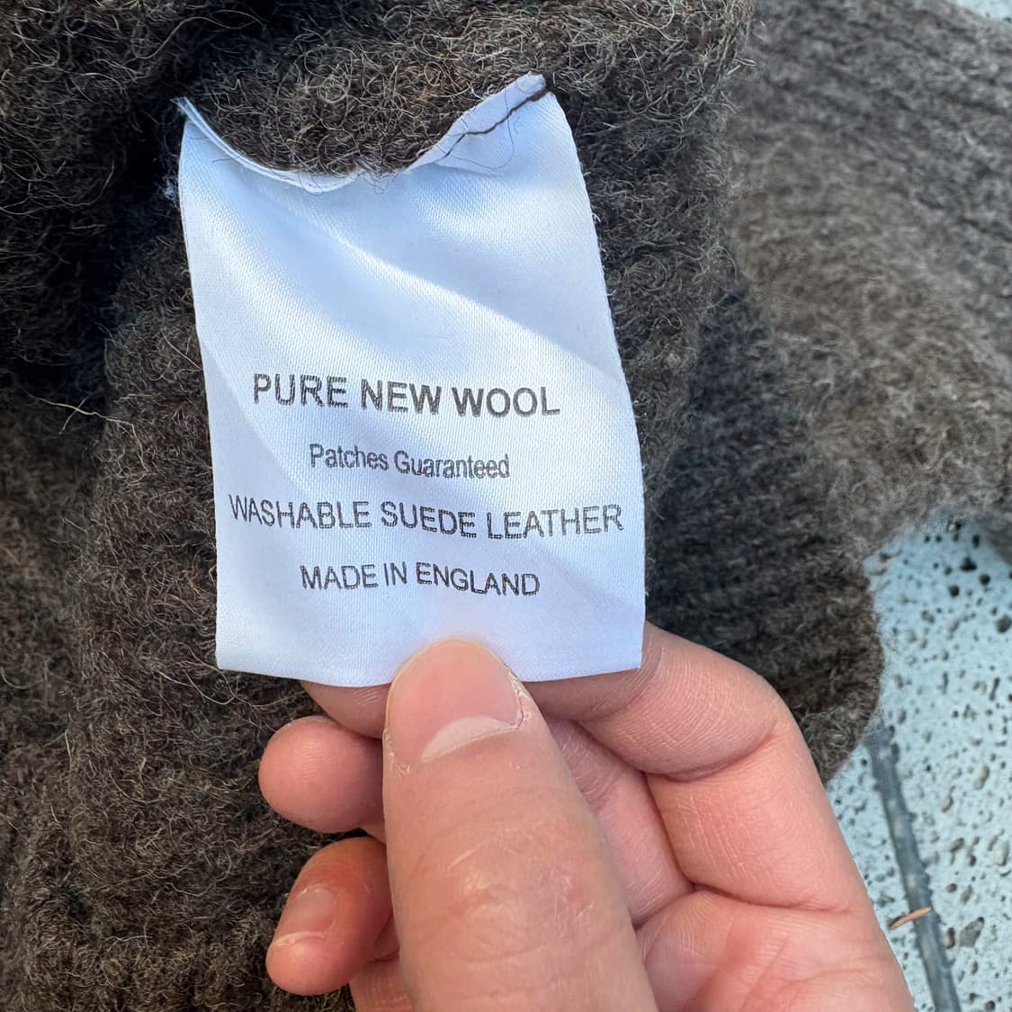 니피 Niffi 울 니트 스웨터 (스웨이드 패치) 상품이미지9