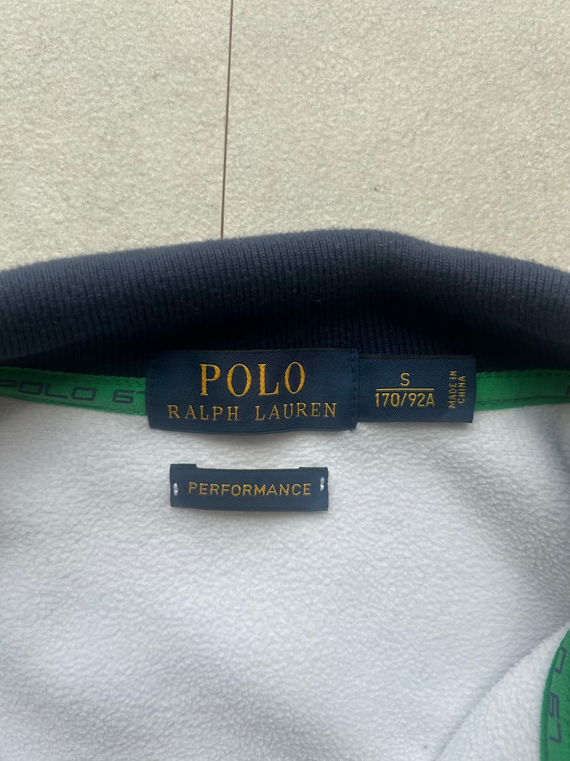 (유일매물) 폴로 빅포니 이탈리아 화이트 집업 져지 상품이미지6