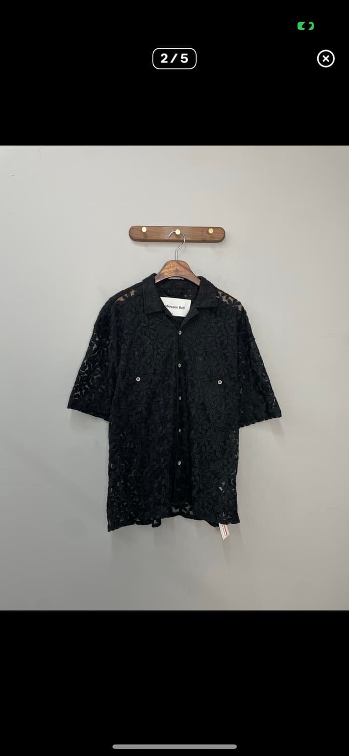 앤더슨벨 플라워 쉬어 오픈 카라 셔츠 A3419 상품이미지2