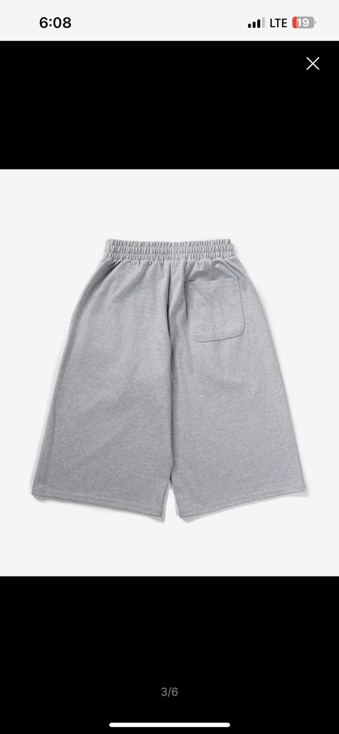 가까이유니온즈 원턱 8부 스웨트 버뮤다 팬츠 그레이 상품이미지3