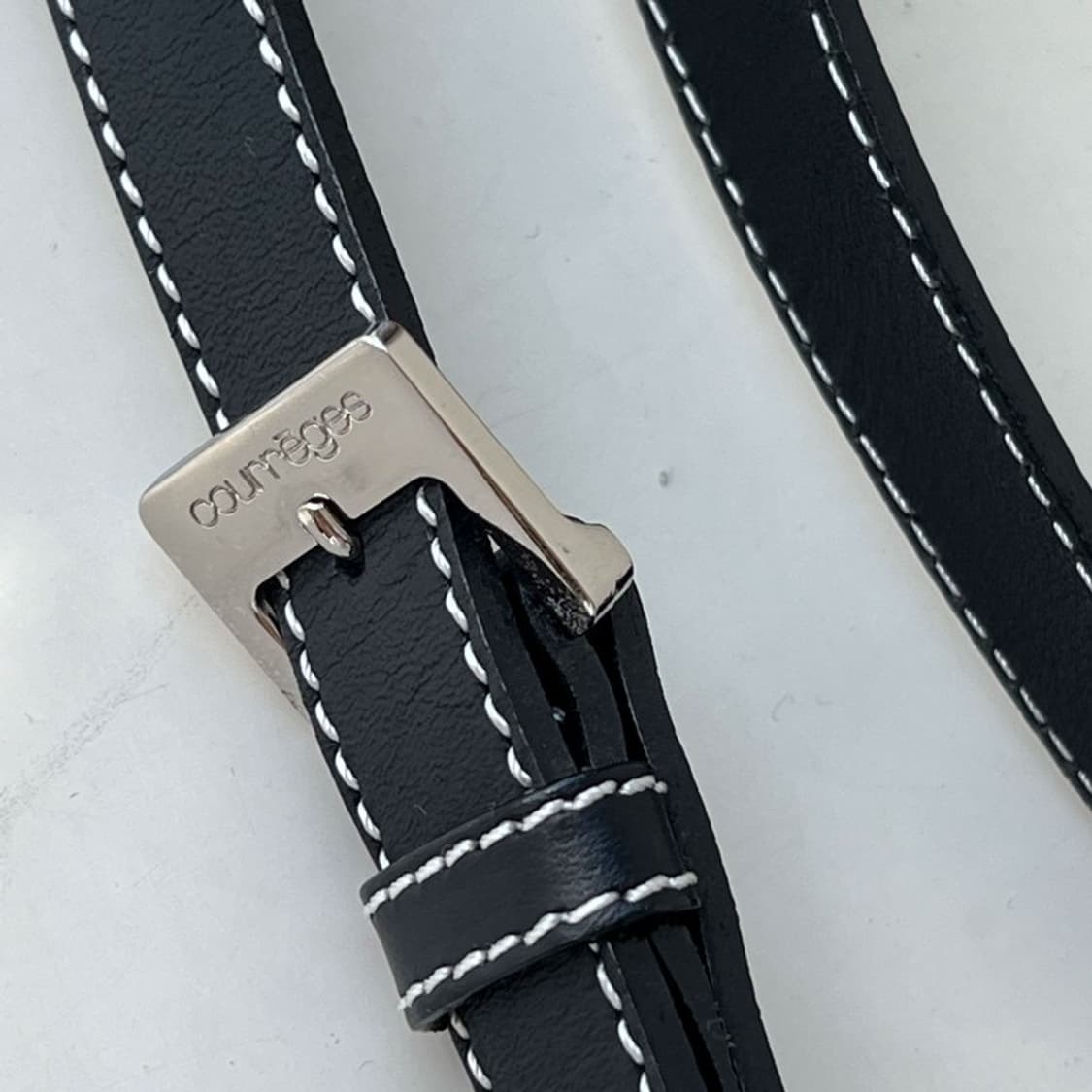 courreges / 쿠레쥬 블랙 레더 크로스백   상품이미지8