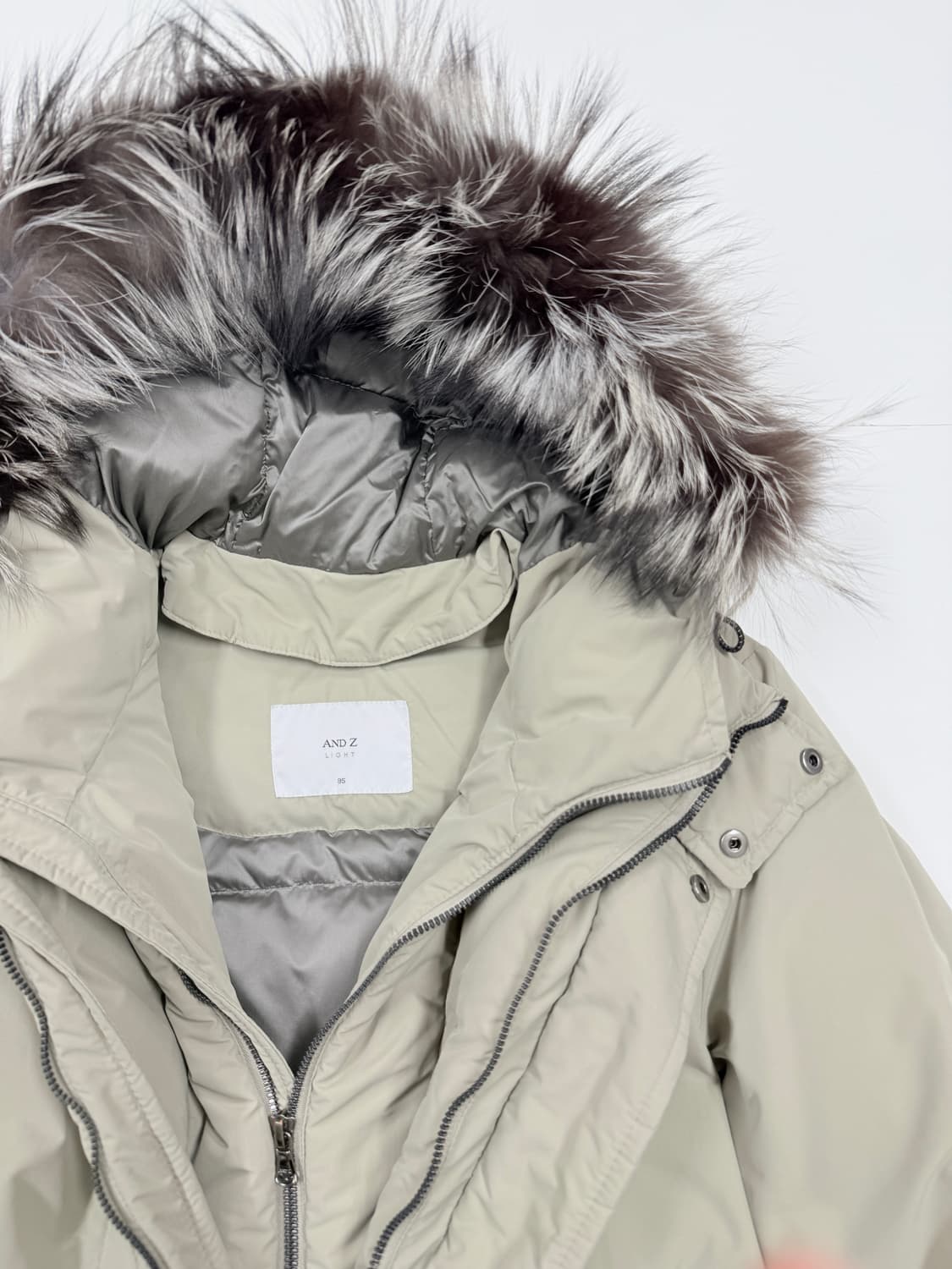 앤드지 폭스퍼 구스 맥스다운 롱패딩 상품이미지5