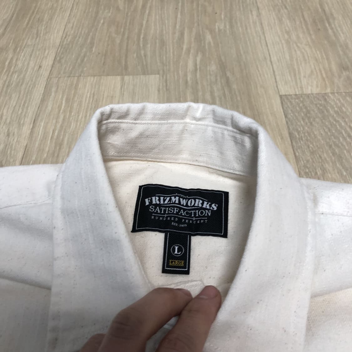 (L) 새상품 프리즘웍스 FRIZM WORKS 데님 카펜터 포켓 셔츠 상품이미지4
