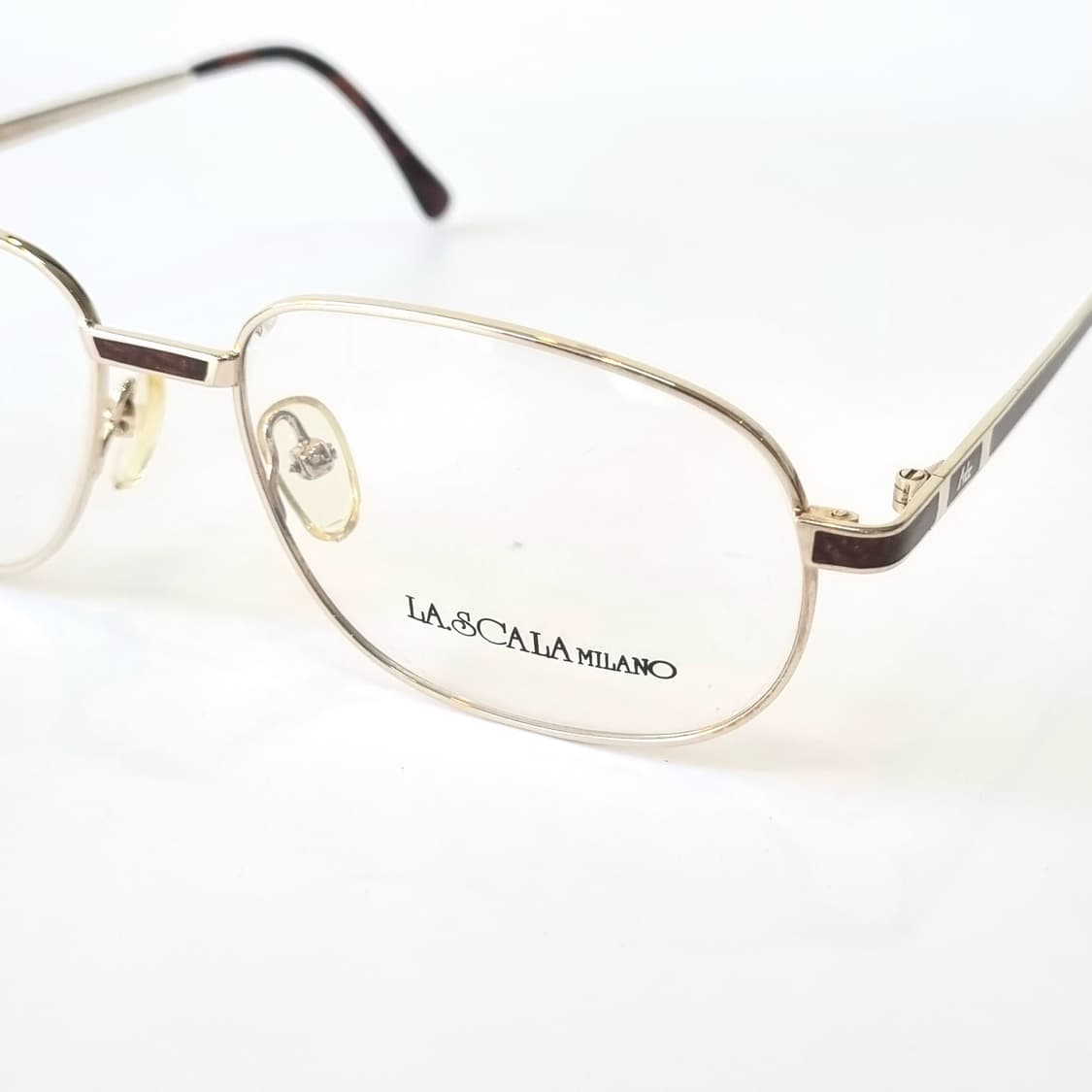 데드스탁  LA SCALA MILANO 안경테 골드  사각 메탈  103 상품이미지1