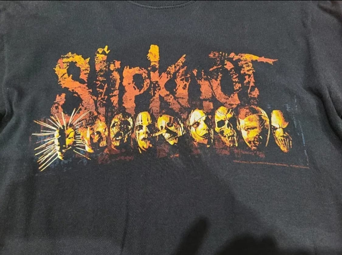 2006 슬립낫 밴드 티셔츠 블랙 상품이미지1