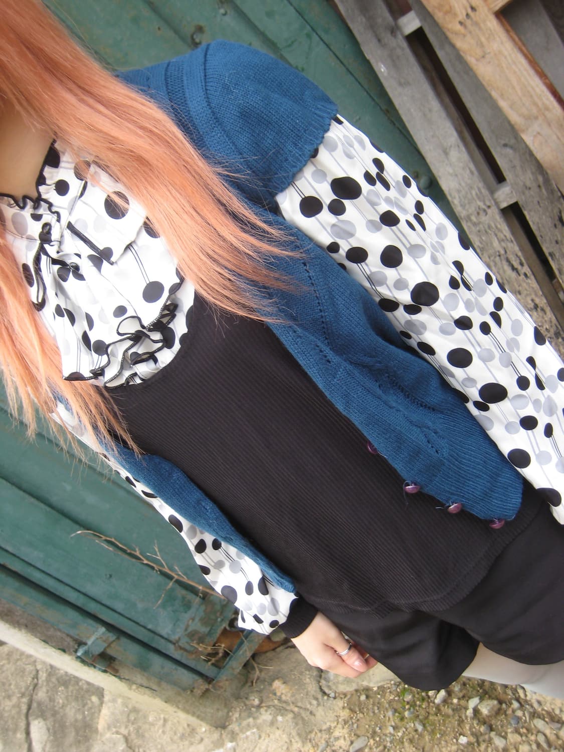 Vintage Blue Knit Vest  상품이미지1
