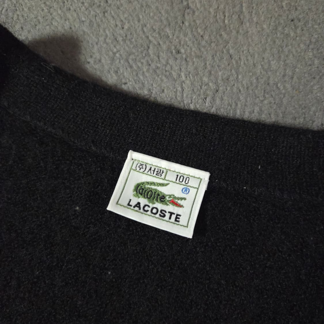 라코스테 여성 울 가디건 블랙 L 상품이미지7