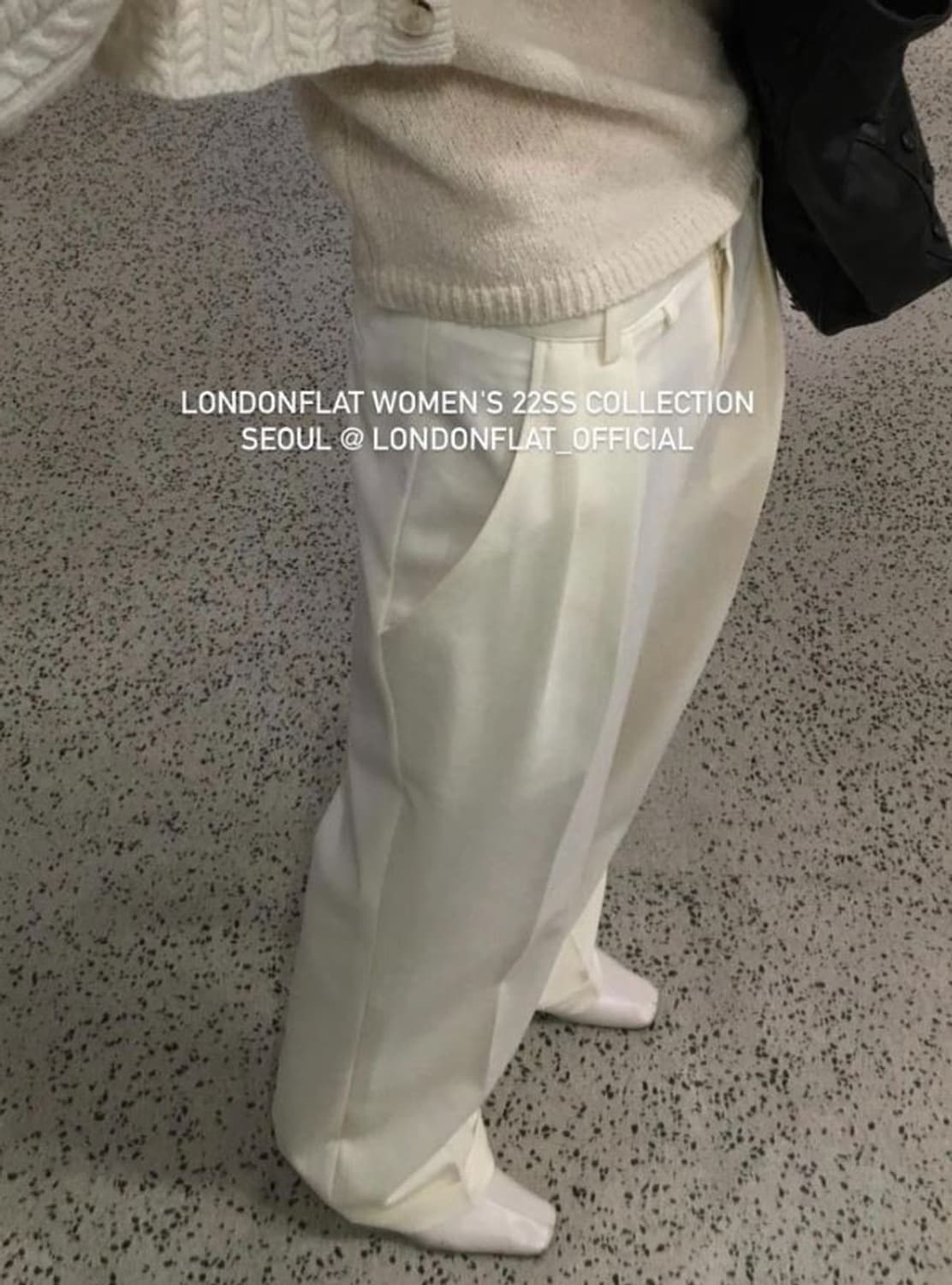 런던플랏 로우라이즈 핀턱 슬랙스 민트/블랙 상품이미지6