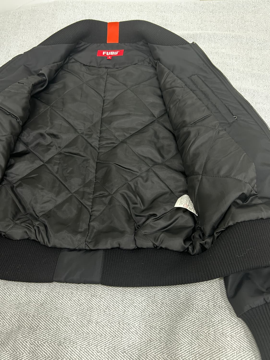 FUBU 후부 항공점퍼 블랙 남성 M 95사이즈 상품이미지8