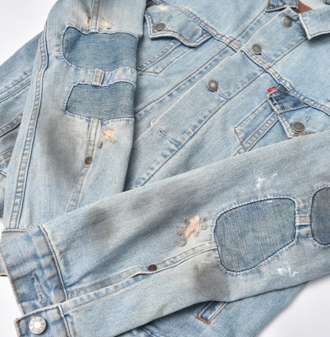 리바이스 하드페이드 핸드커스텀 데님자켓 M 상품이미지2