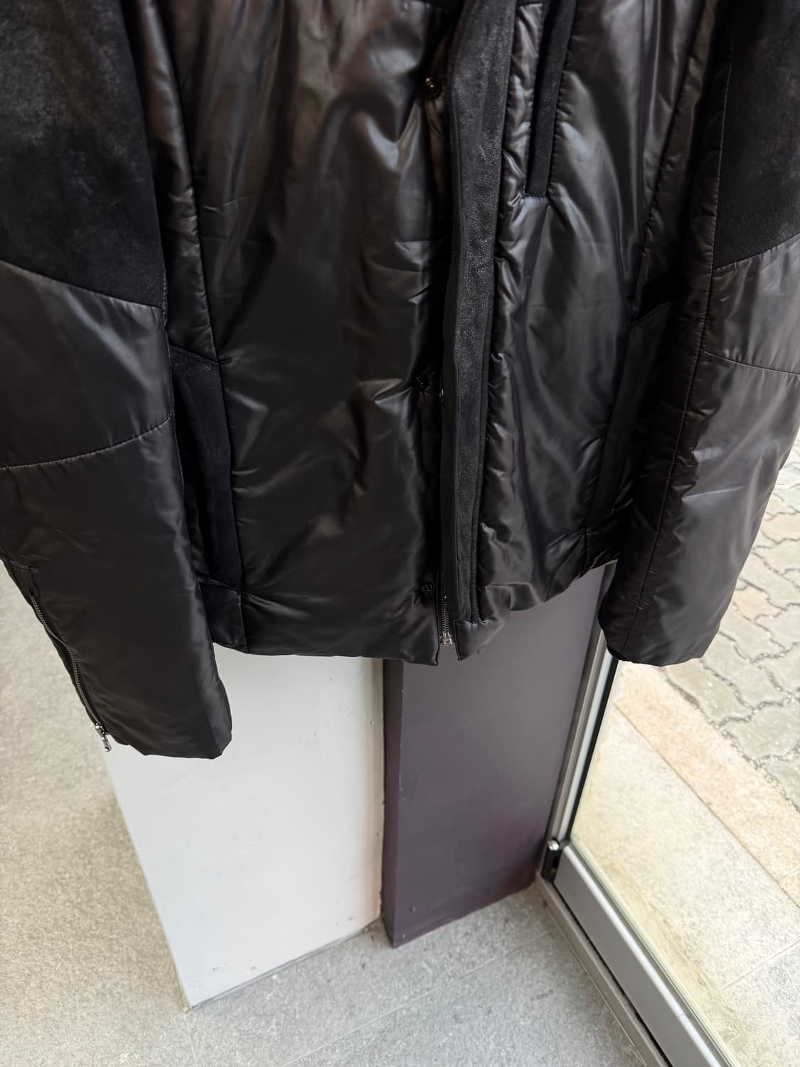 105~110/ 타임옴므 벨벳 블렌딩 나일론 구스다운 패딩 상품이미지5