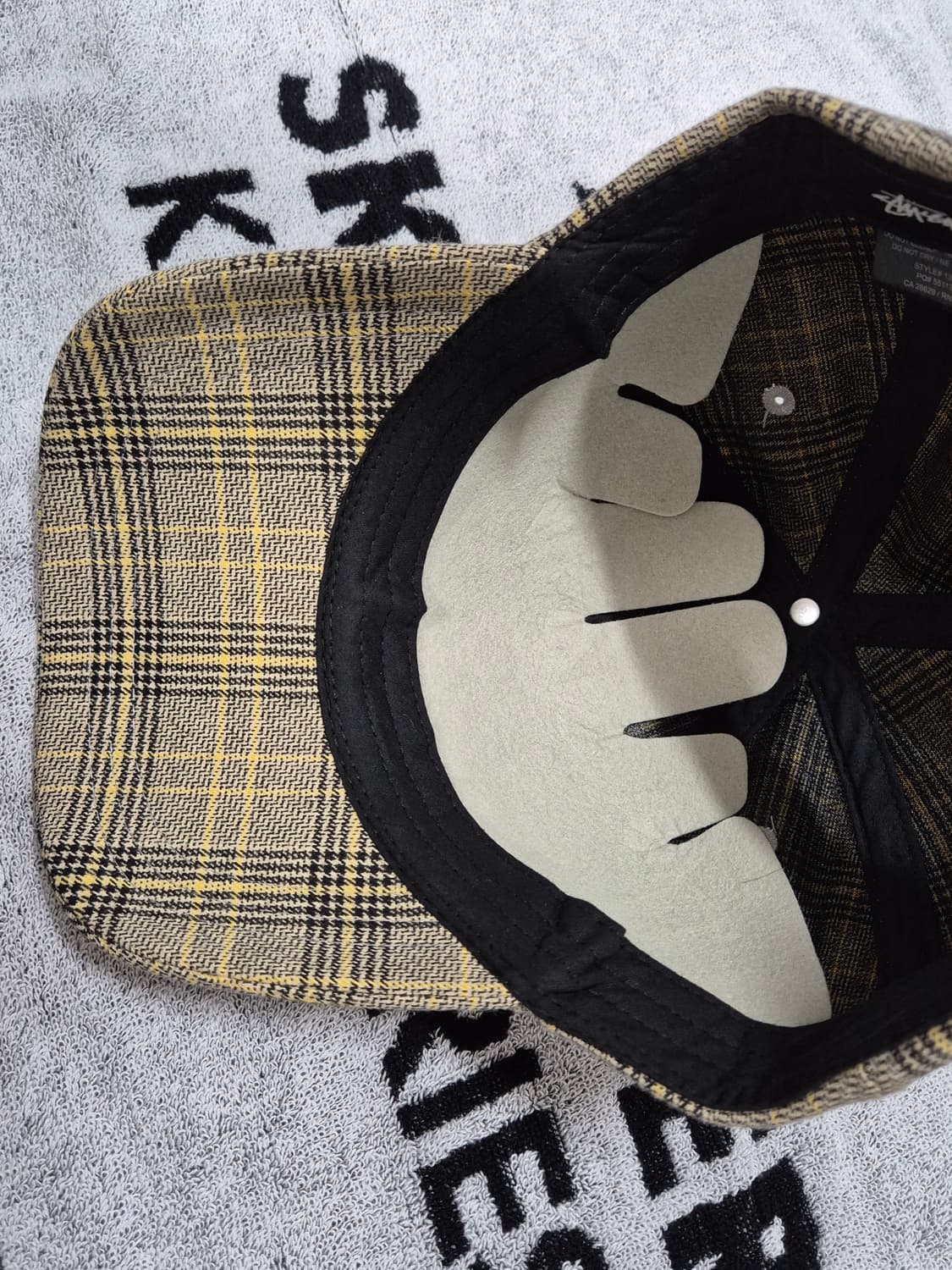 (os) 스투시 빅로고 체크 캡 모자  Stussy check cap 상품이미지4