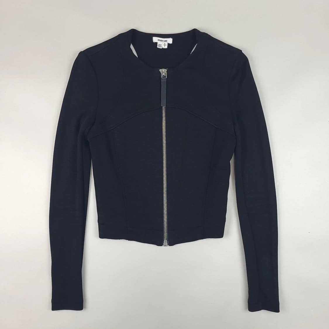 헬무트랭 풀 집업 비스코스 디자이너 재킷 블랙 상품이미지1