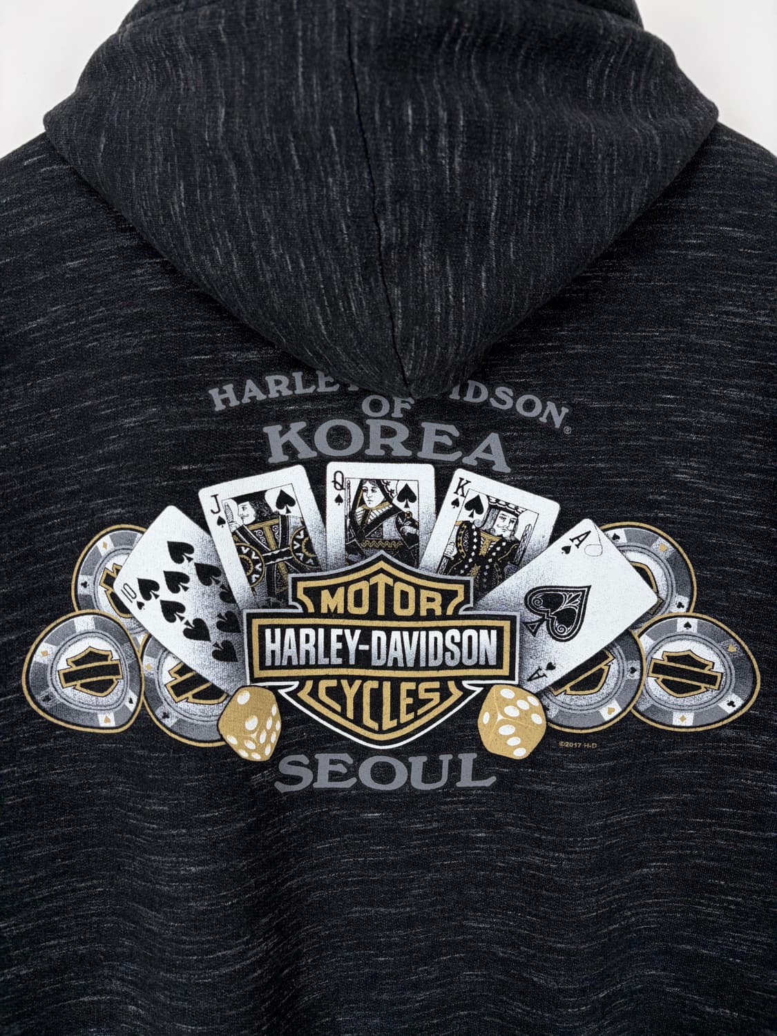 a265) 할리데이비슨 빅로고 후드집업 상품이미지7