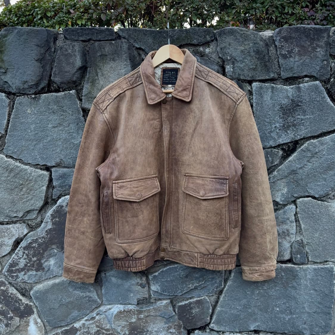 아비렉스 Avirex 타입 G-1 빈티지 플라이트 레더 자켓 상품이미지4