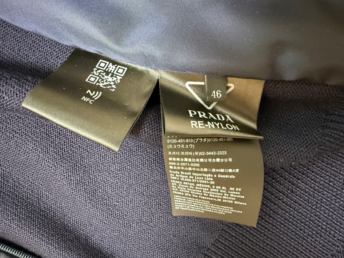 신형 프라다 리나일론 니트 패딩 집업  상품이미지8