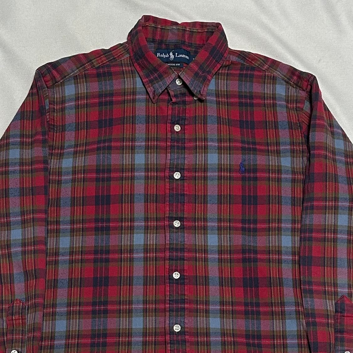 L 폴로랄프로렌 클래식 핏 체크 셔츠 상품이미지1