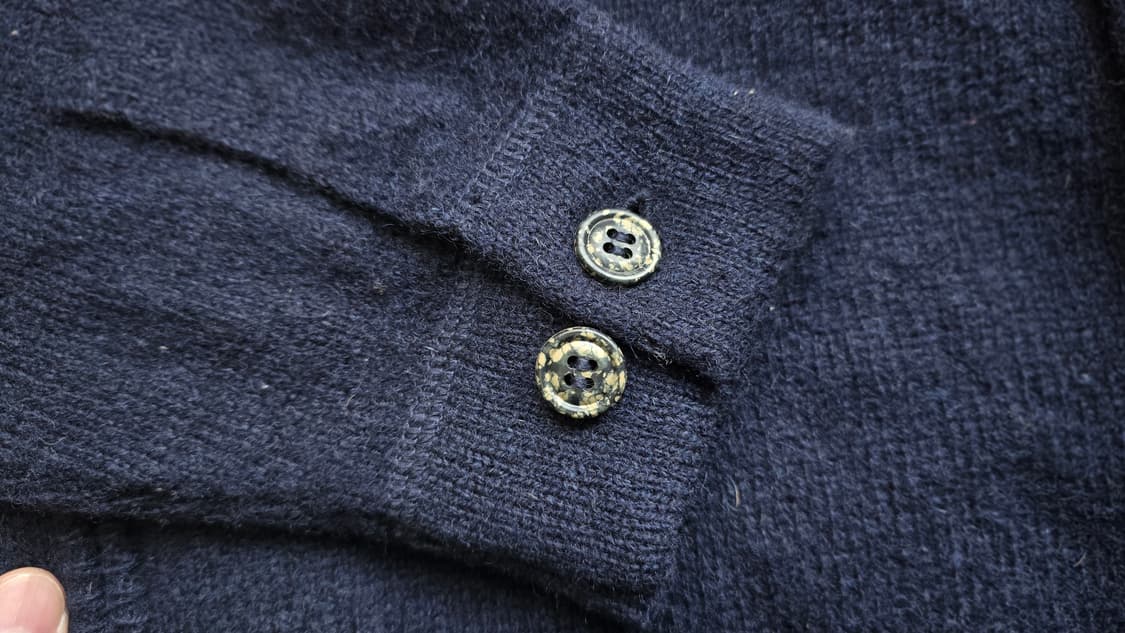 L.L.BEAN 엘엘빈 셔틀랜드 울 집업 니트 XL 네이비 상품이미지5