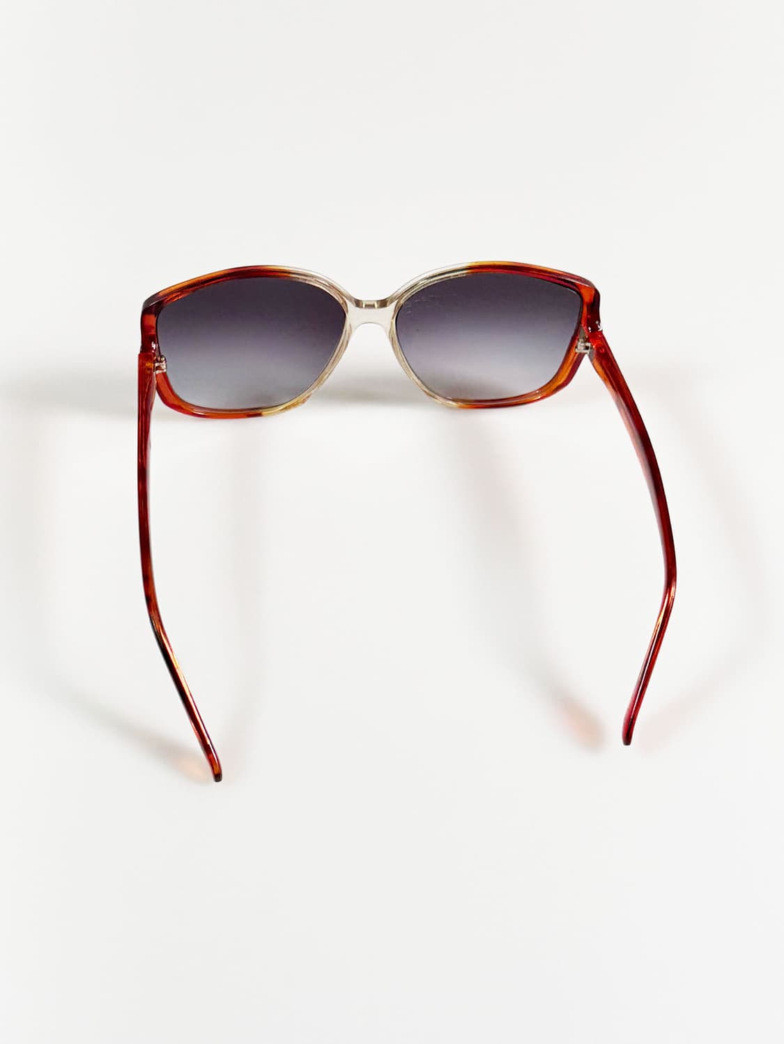 90s 오버사이즈 토터스쉘&클리어 볼드 스퀘어 빈티지 선글라스 상품이미지5