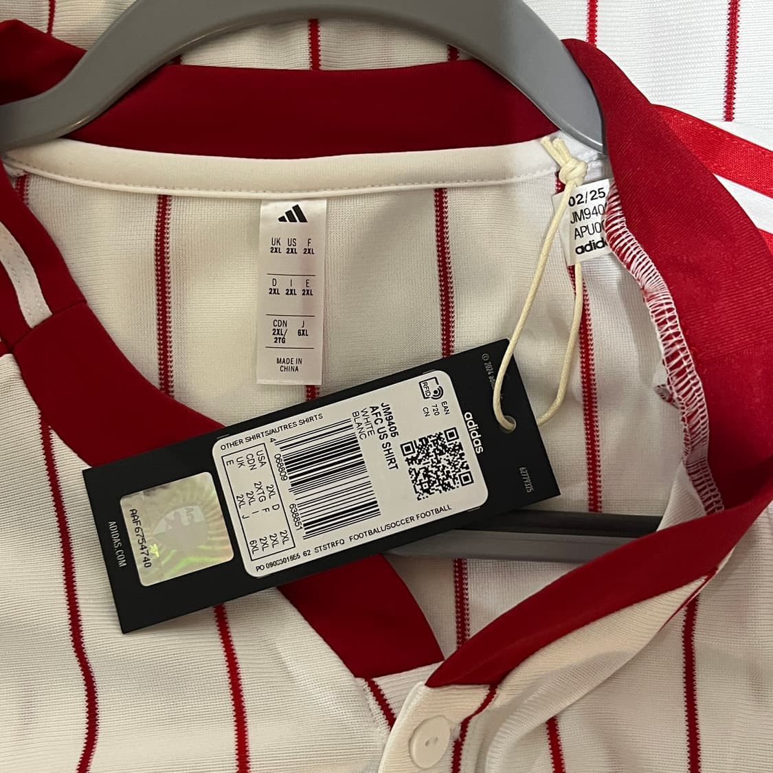 아디다스 아스날 베이스볼 저지 해외 2XL 상품이미지5