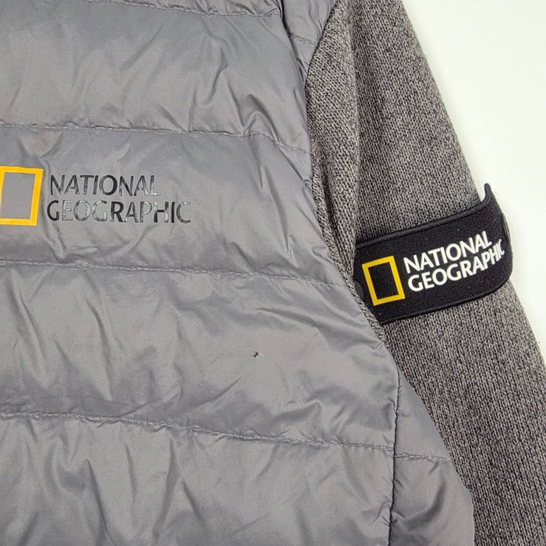 내셔널지오그래픽 덕다운 니트 슬리브 패딩 M 상품이미지5