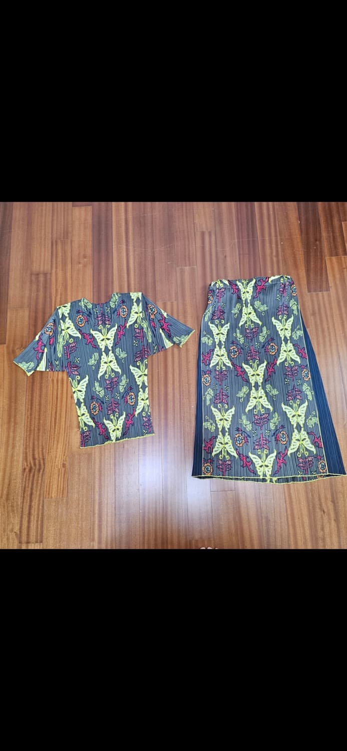 이세이미야케 플리츠플리즈 나비패턴 상하의세트 상품이미지8