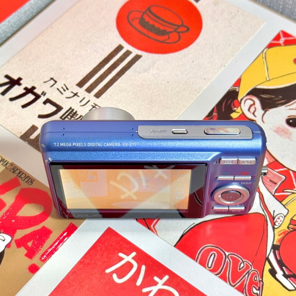 카시오 엑슬림 EX-Z77 베이비블루 빈티지디카 상품이미지3