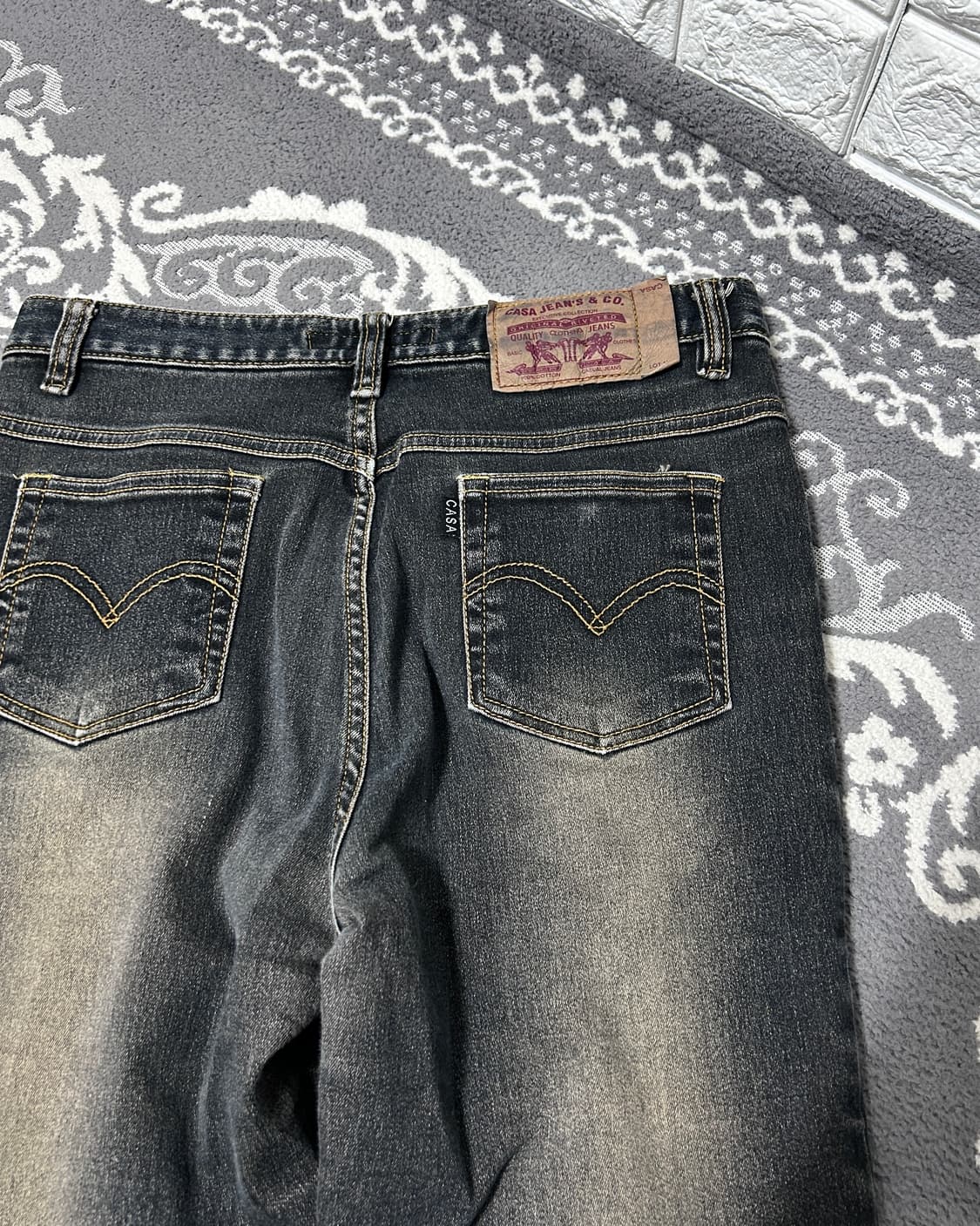 부츠컷 워싱 플레임 데님 팬츠 상품이미지5