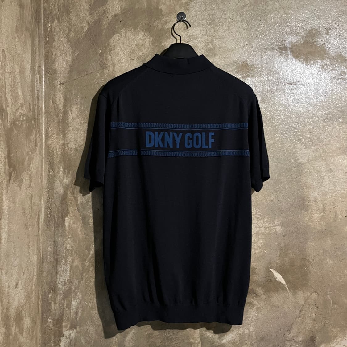  DKNY 골프 니트 반팔카라티 블랙 상품이미지4
