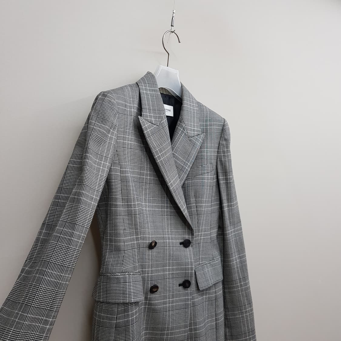 모조에스핀 클래식 체크 더블 블레이저 55사이즈 상품이미지3