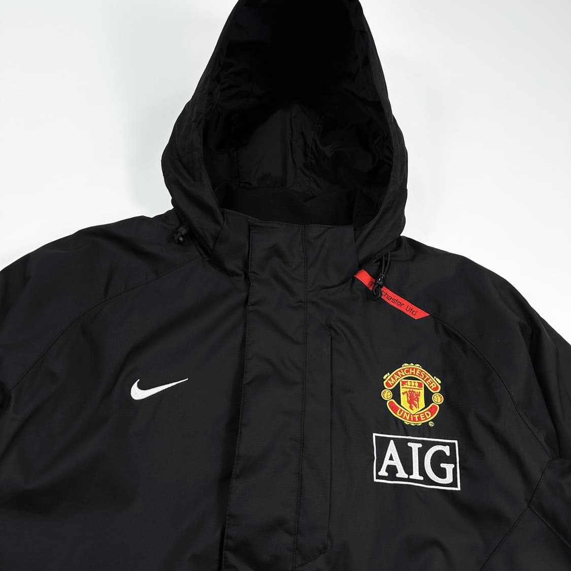 나이키 맨유 올드스쿨 패딩 점퍼 블랙 실측L 상품이미지2