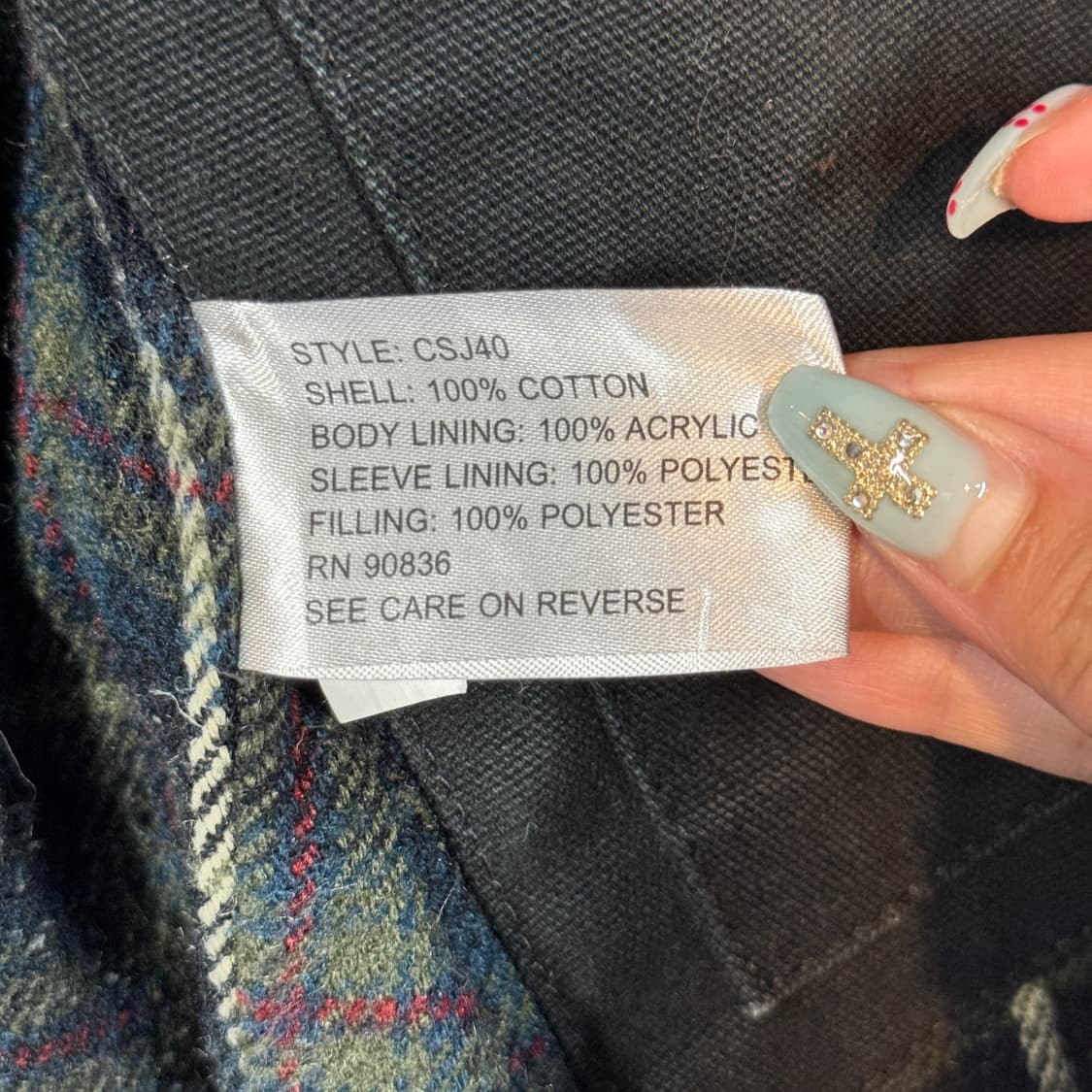 L) Corner Stone USA 워크웨어 워크 자켓 블랙 상품이미지9